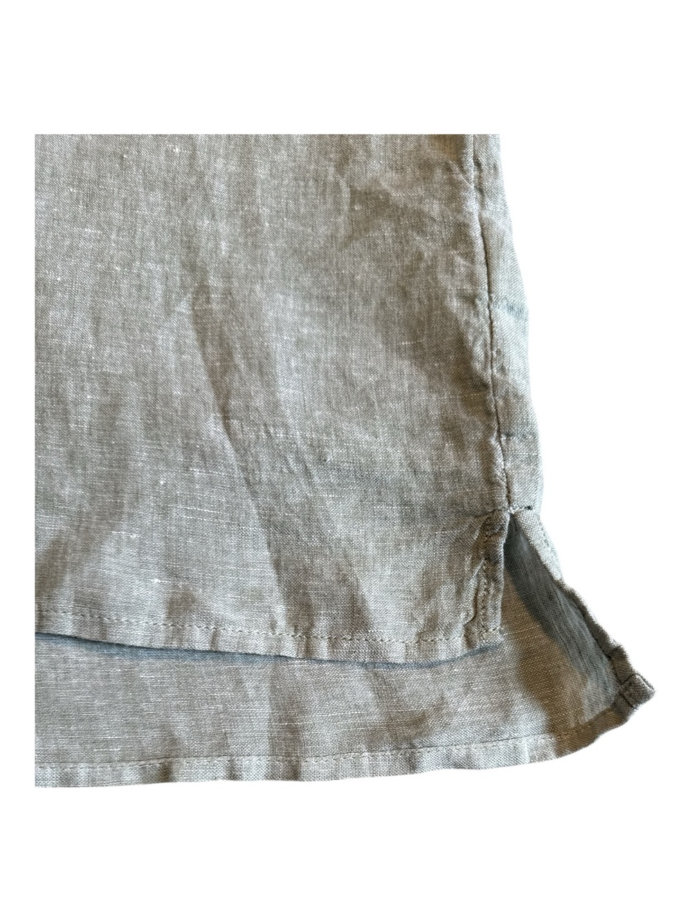 Rachel Zoe 100% Linen Short Sleeve Buttoned Top - Picture 7 of 7